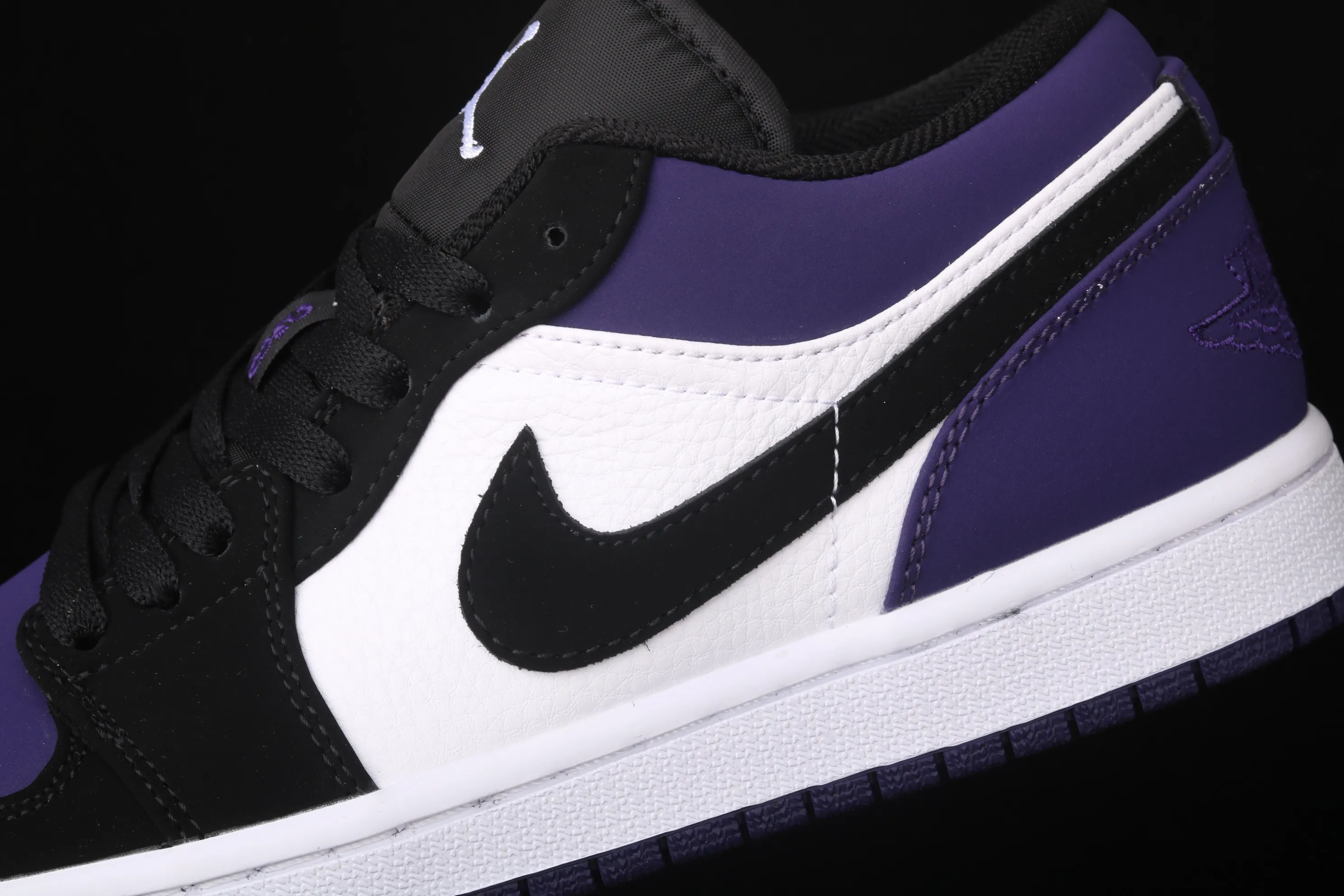 All categories Air Jordan Jordan series basketball shoes Air Jordan 1 Low New version Air Jordan 1 Low Court Purple AJ1 Joe 1 low top suede black purple toe 553558-125